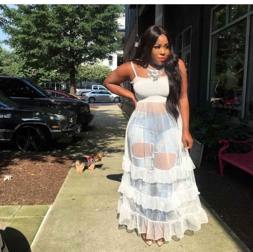 Elegant beaded dress